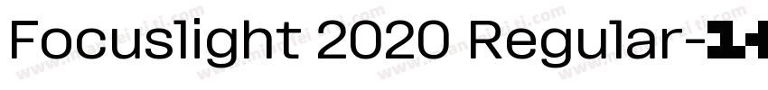 Focuslight 2020 Regular字体转换